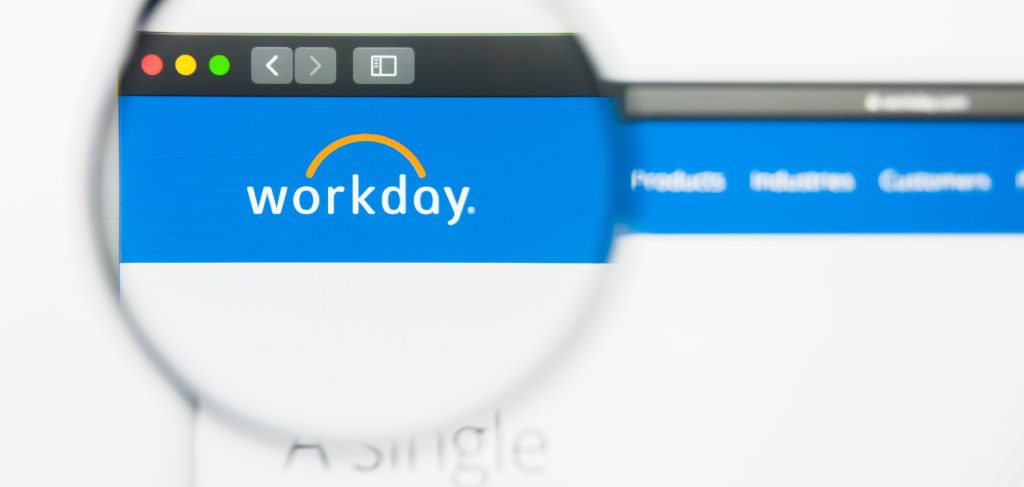 Zoomed in on the Workday Software logo.